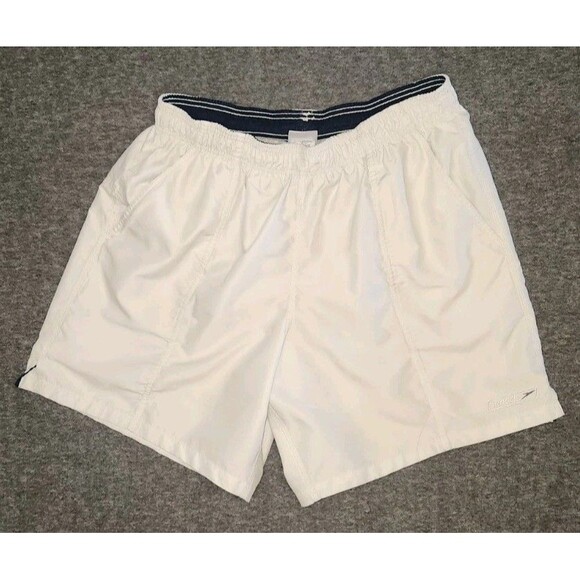 Speedo Swim Trunks XL Mesh Lined Rear Pocket Measurements in Description - Picture 3 of 9